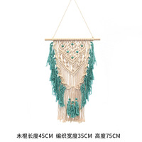 Nouvelle tapisserie tissée à la main de style Boho de luxe fantaisie avec décor mural en macramé