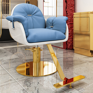 Poltrona da Barbiere in Pelle Commerciale con Funzioni di Rotazione e Sollevamento per Servizi di Permanente/Tintura - Product Image 3