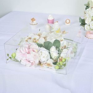 Espositore <span class=keywords><strong>per</strong></span> Torte in Acrilico Trasparente, Piedistallo con Base Cava, Scatola Espositiva CUBOIDALE - Product Image 5