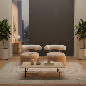 Petit canapé incurvé pour appartement, fauteuil de designer pour chambre à coucher, fauteuil de détente pour salon, balcon, canapé paresseux, chaises pour hôtel et restaurant - Product Image 5