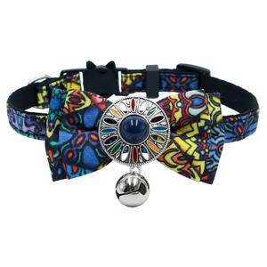 Huisdierbenodigdheden Milieuvriendelijk Polyester Airtag Tracker Beschermhoes Retro Kleur Bohemian Boog Hond Halsband Kat Ketting Accessoires - Product Image 6