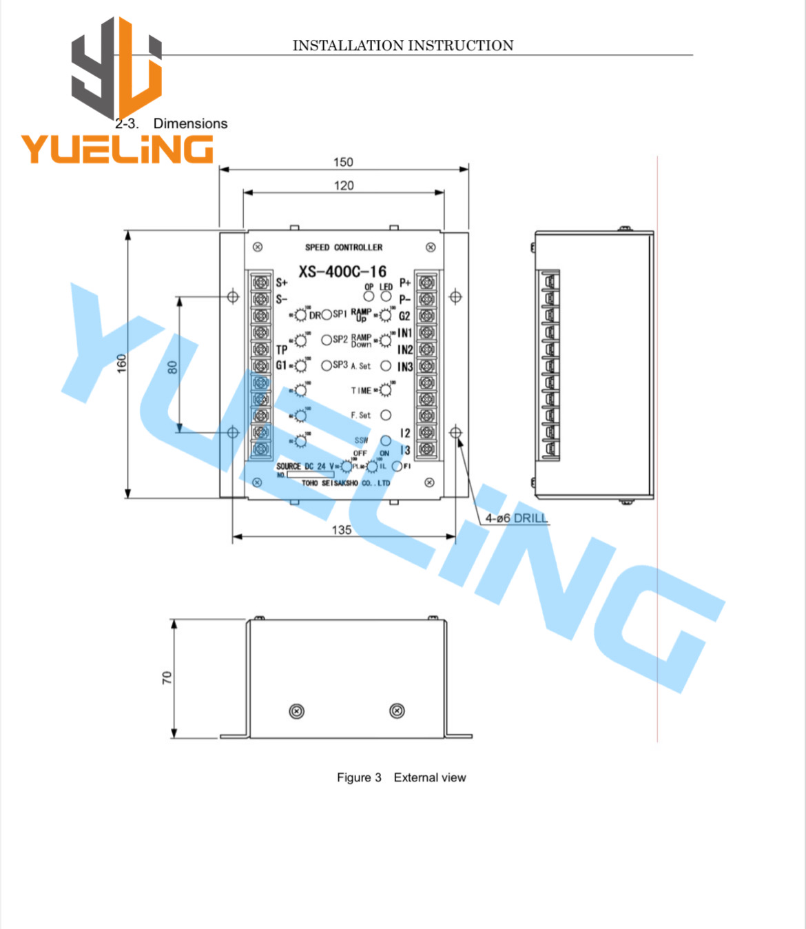 Speed Control Unit XS-400C-16 for MITSUBISHI 04410-54700