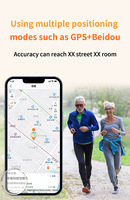 Nuevo Reloj Inteligente con GPS para el Cuidado de Personas Mayores, Monitor de Frecuencia Cardíaca y Pasos, Resistente al Agua, Compatible con Android