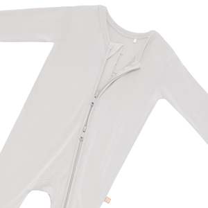 Pyjama pour bébé OEKO en viscose de bambou, double fermeture éclair, doux et soyeux, confortable, pour nouveau-né, avec mitaines pliables, respectueux de l'environnement - Product Image 5