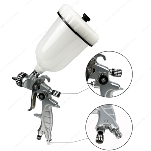1.0mm HVLP Vòi phun trọng lực loại khí nén súng phun cho ô tô Sơn & refinishing OEM tùy chỉnh - Product Image 4