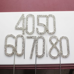 Di cristallo del cuore di rosa wedding cake <span class=keywords><strong>topper</strong></span> - Product Image 3