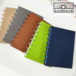 Agenda RINGNOTE A5 in PU di Alta Qualità, Multicolore, Calendario Aziendale 2025, <span class=keywords><strong>Quaderno</strong></span> Estetico con Rilegatura a Disco - Product Image 2