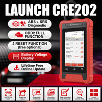 Herramienta de diagnóstico automotriz OBD2, autoescáner ABS, SRS, servicio de reinicio de código, WIFI, actualización gratuita, LAUNCH X431, CRE202