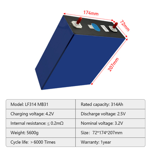 Batteria agli ioni di litio 3.2V 314ah 280ah LF280K 100ah-340ah batteria solare con 304ah 306Ah 320ah 340ah modelli - Product Image 3