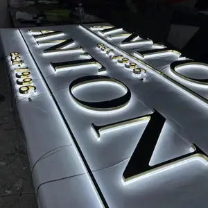 2024 Premium Customized Hot Selling Logo Sign 3D Backlit Led Letter Jewelry Shop Advertising Sign Shop Sign