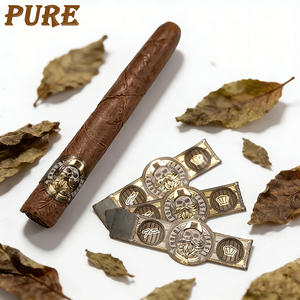 Etiquetas Personalizadas para Anillas de Cigarros con Lámina Dorada, Logotipo 3D en Relieve, Pegatinas de Seguridad, Impresión de Anillas para Cigarros Cubanos, para Cigarros de Marca Privada - Product Image 2