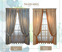2022 nouveaux rideaux personnalisés de broderie de velours bleu et Beige pour salon chambre rideaux de velours néo-classiques rideaux de luxe