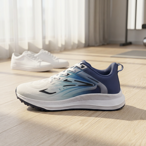 Zapatillas Deportivas Guochao Blancas y Azules, Ligeras, Transpirables, con Cordones, Unisex, Artículo-501, Zapatillas Deportivas Guochao Blancas y Azules, Ligeras - Product Image 2