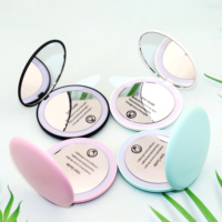 Mini-miroir à main rond de poche, Logo imprimé personnalisé, pour maquillage