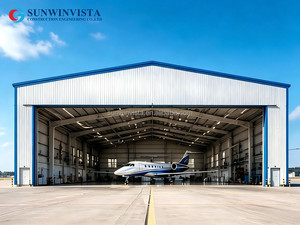 Hangar de Aviación de Acero sin Columnas, Amplio Espacio para Estacionamiento y Mantenimiento de Aeronaves en Bases Aéreas - Product Image 2