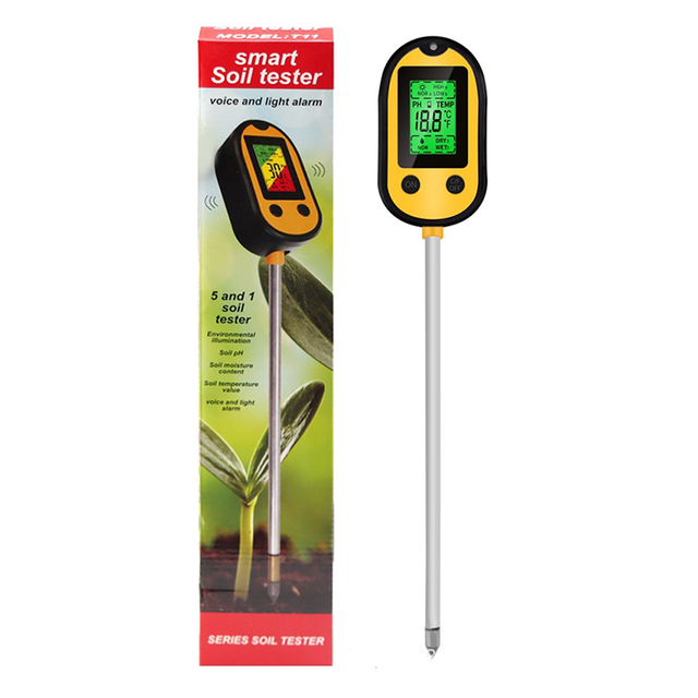 Mini Soil Moisture Sensor Meter Hygrometer Soil Tester with Metal Probe for Garden Plant Flower Water Analyzer