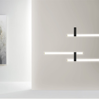 Lámpara de Pared LED para Interiores, Doble Tubo de Luz, IP44, 3000K, Blanco Cálido, Moderna, de Aleación de Zinc, CRI 90, para Baño, Hogar y Oficina