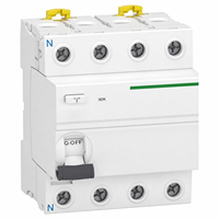 Disjoncteur différentiel électromagnétique série Acti9, 2P 4P 25A 40A 63A 30mA, protection contre les fuites à la terre, interrupteur automatique