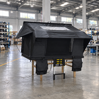 Tente de toit rigide à ouverture latérale en aluminium avec fenêtre TPU, 4 saisons, imperméable, pour Overlanding SUV 4x4