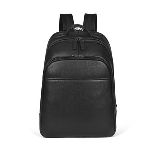 Men's Genuine Leather <b>Backpack</b> <b>Black</b> 56-75L With Usb Business Travel Casual Large Capacity <b>Backpack</b> - Product Image 4