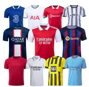 22-23 Liga Sepak Bola Jersey Set Camisas Thai Kualitas Sepak Bola Jersey Sepak Bola Pria Kemeja Tim Inggris Seragam Sepak Bola