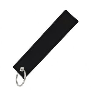 ZXX266 Porte-clés en tissu tissé personnalisé avec logo vierge, style Jet Tag, brodé Anime - Product Image 1
