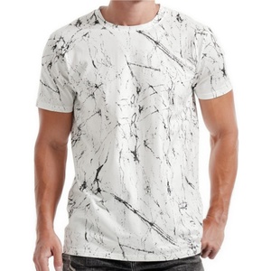 T-shirts personnalisés en polyester tricoté à séchage rapide pour hommes, imprimés par sublimation - Motif 3D, mode décontractée - Product Image 1