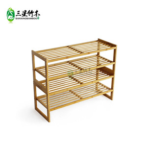 Factory direct sales of multi-functional stackable bamboo <b>shoe</b> <b>racks</b> and general <b>storage</b> <b>racks</b>. - Product Image 1