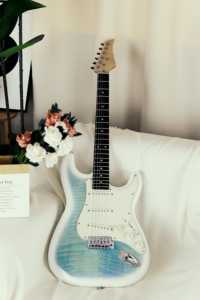 جيتار كهربائي احترافي E-FORCE SC-1 بهيكل من خشب الحور وتشطيب مطلي، 10-46 وتر للاستخدام على المسرح - Product Image 2