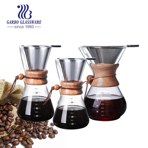 Cafetière en <span class=keywords><strong>verre</strong></span> borosilicate de haute qualité de 800 ml avec infuseur en acier inoxydable 304 pour une utilisation sur table, au bureau ou en cuisine, cafetière en <span class=keywords><strong>verre</strong></span> résistant à la chaleur - Product Image 4