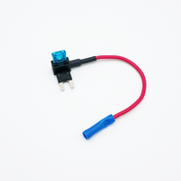 Mini porte-fusible APM pour circuit additionnel, adaptateur de lame de fusible de voiture 12V 32V en cuivre, profil bas, sans fusible inclus, pour caméra de tableau de bord