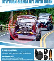 Fabrik-Großhandel UTV Dreieck-Blinker-Kit mit Hupe, Wippschalter und Kabelbaum für SXS Polaris Can Am CFMOTO Golf Cart