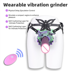 Butterfly Sex Grinder with Bullet and Remote Control for man women Silicone Wearable Monster Saddle <b>Vibrator</b> Clitoral Stimulator - Product Image 2