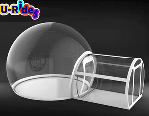 Vendita calda grande trasparente gonfiabile tenda trasparente in cristallo LGloo cupola per feste nuziali divertenti casa pubblicità gonfiabili - Product Image 1