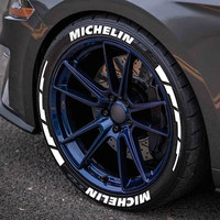 Autocollants 3D Stéréo en PVC pour Jantes de Voiture et Moto – Lettres Personnalisées pour Modification Décorative Transfrontalière
