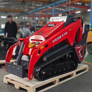 Livraison rapide Derette V1000 <span class=keywords><strong>Kubota</strong></span> 25Hp Mini chargeuse compacte diesel avec attache de chargeuse sur chenilles de 1 tonne - Product Image 3