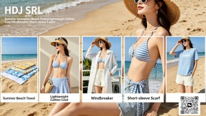 Costume da bagno bikini imbottito da donna a due pezzi con top a fascia e slip a vita alta con laccetti laterali, ideale per l'estate e la spiaggia, taglie S-XL, all'ingrosso SQ66032 - Product Image 4