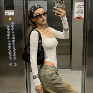 Sophisticated Lace <b>Teddy</b> <b>Bodysuit</b>-Sexy Regular Fit Summer Waterproof for Layering or Wear Alone - Product Image 3