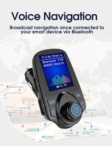 AGETUNR T11D 2023 adaptateur de voiture BT V5.0 modulateur de voiture Bluetooth transmetteur Fm avec Audio Aux lecteur Mp3 de voiture pour disque USB/<span class=keywords><strong>carte</strong></span> <span class=keywords><strong>SD</strong></span> - Product Image 6