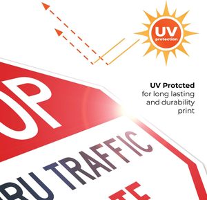 Private <span class=keywords><strong>Drive</strong></span> <span class=keywords><strong>Sign</strong></span> - No Thru Traffic Warning-Aluminio a prueba de herrumbre de 12x12 pulgadas-Resistente a la intemperie para entradas comerciales - Product Image 4