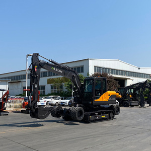 רב פונקציה כדור הארץ נע מכונות צמיגי מסלול גלגל חפר 9 טון 12 טון מחפר זוחל - Product Image 3