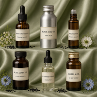 Minyak Biji Jintan Hitam LCHBIO 100% Murni Cold Pressed Nigella Sativa Pemasok Grosir Massal Thymoquinone 2% Minyak Pembawa Ekspor