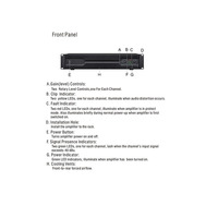 Sahne performansı için Berase güç amplifikatörü profesyonel sınıf H 800 watt 2 kanal 2U net ses güç amplifikatörü