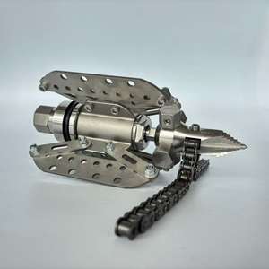 高速ツリールートカッター下水道ジェット回転排水クリーナー4000psi高圧チェーンフレイルスクレーパー3/8パイプ洗浄用 - Product Image 4