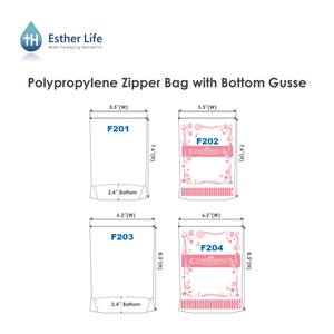 Emballage transparent d'approvisionnement direct d'usine sac à fermeture éclair réutilisable en plastique PP avec trou à main - Product Image 4