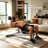 Banc de musculation professionnel pliable multi-angles en acier robuste pour entraînement intensif