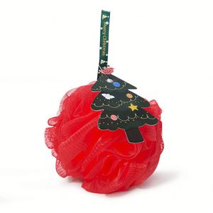 New Christmas Series <b>Shower</b> Ball Bubble Net Bath Flower Mesh Loofah Rubbing Bath Towel Holiday Gift Wholesale - Product Image 3