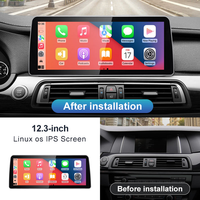 Autoradio Linux 12,3 pouces pour BMW Série 7 F01 F01 F03 F04 2009-2017 Système CIC NBT Lecteur multimédia de voiture CarPlay sans fil Auto Navi
