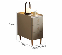 Table de chevet Source Factory avec lumière 3 couleurs + recharge sans fil + USB + haut-parleur Bluetooth, idéale pour les chambres à coucher et les petits espaces