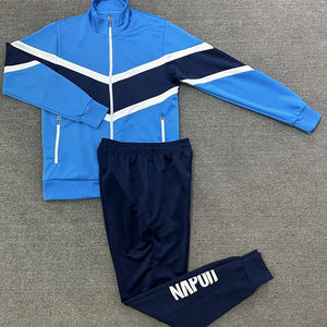 2526 Napoli calcio allenamento sport giacca con cerniera lunga, traspirante e calda tuta sportiva autunno-inverno - Product Image 3